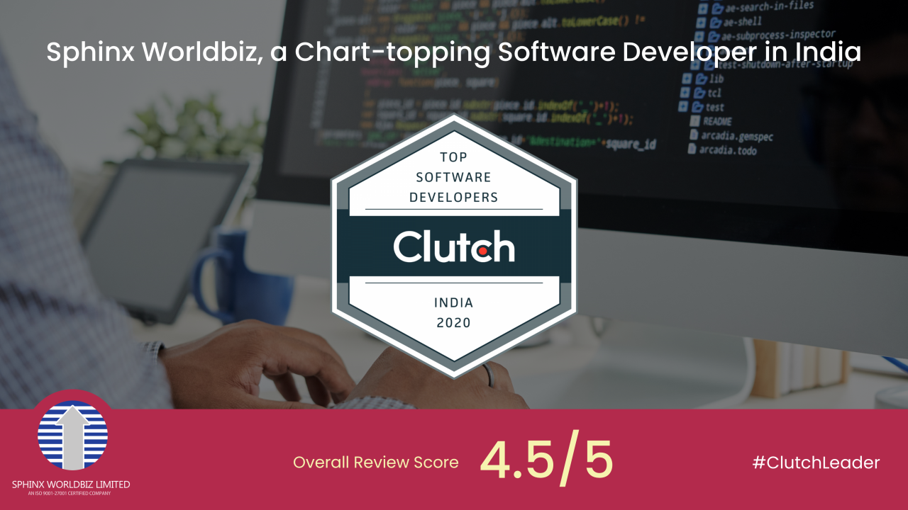 Sphinx WorldBiz in Top Software Developers in India 2020 by Clutch